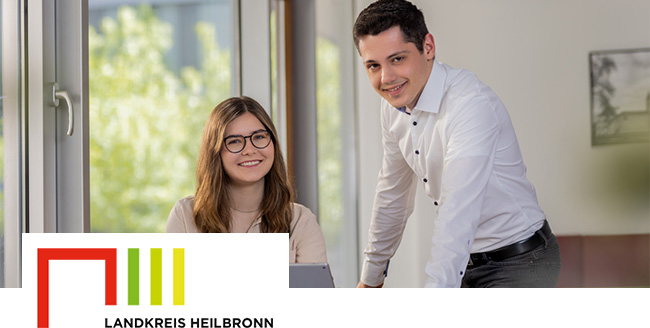 Firmenlogo und Foto vom Beruf