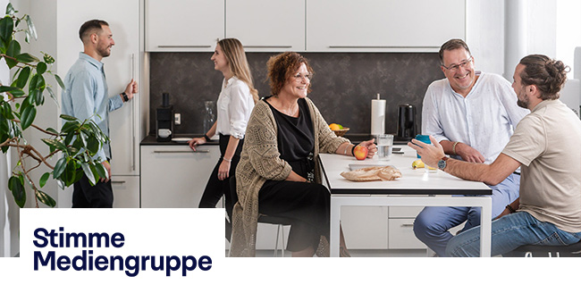 Firmenlogo und Foto vom Beruf
